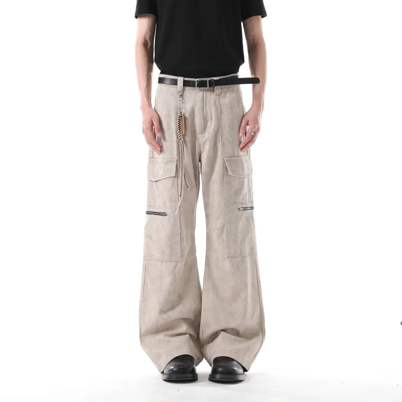 ONITSOP Cagos Floor Length Casual Pants Men's Apricot-3
