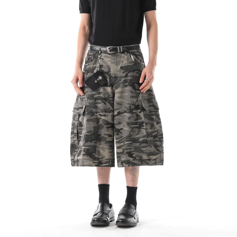 ONITSOP Cargo Shorts Unisex Camouflage-4