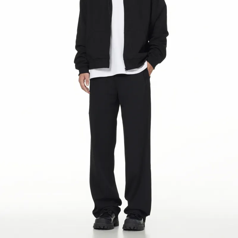 ONITSOP Commute Versatile Suit Pants With Cleanfit And Languid Comfort Unisex Black-3