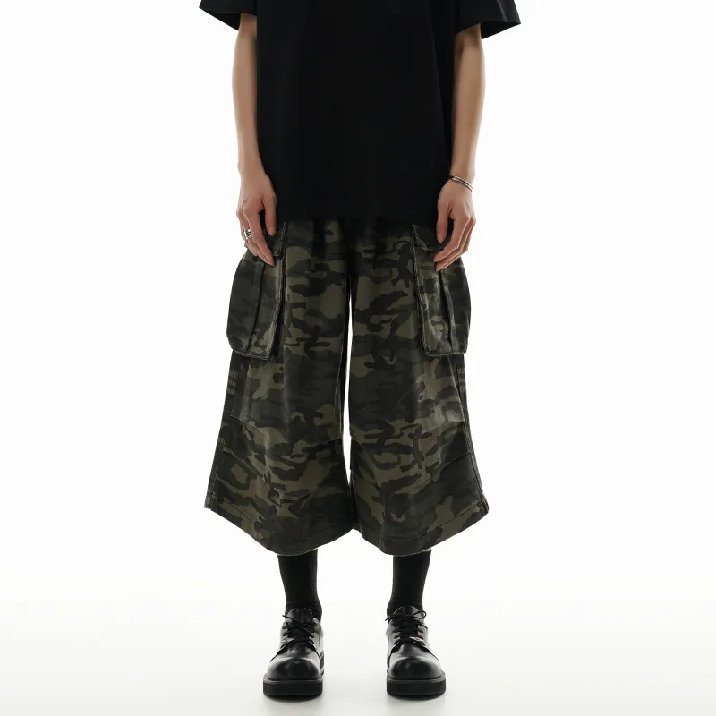 ONITSOP Cargo Shorts Unisex Camouflage-2