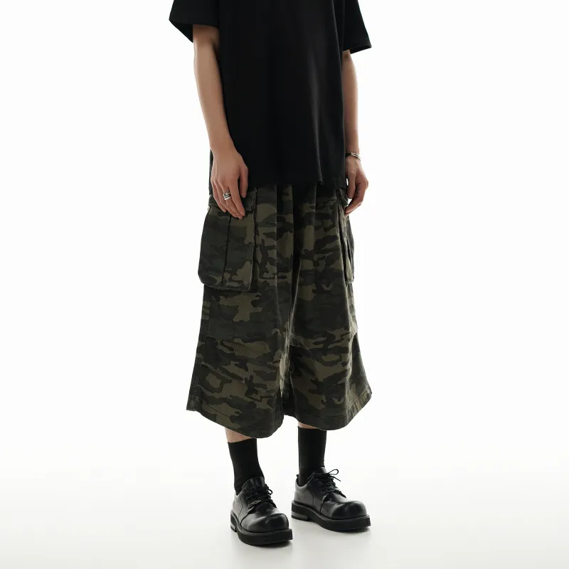 ONITSOP Cargo Shorts Unisex Camouflage-5
