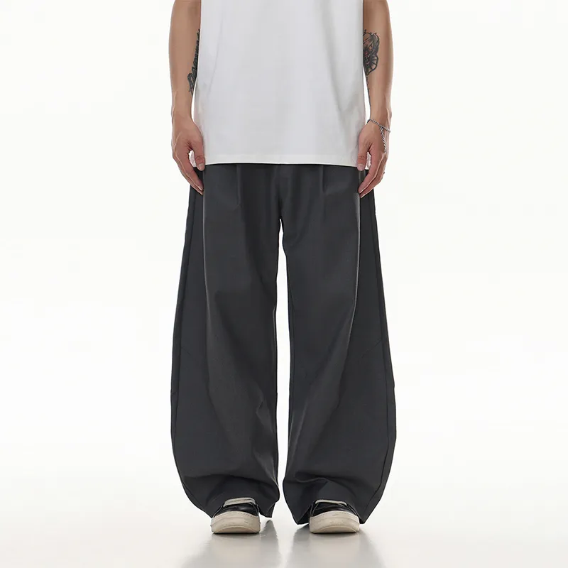 ONITSOP Versatile Commute Lazy And Relaxed Scimitar Suit Trouser Unisex-3