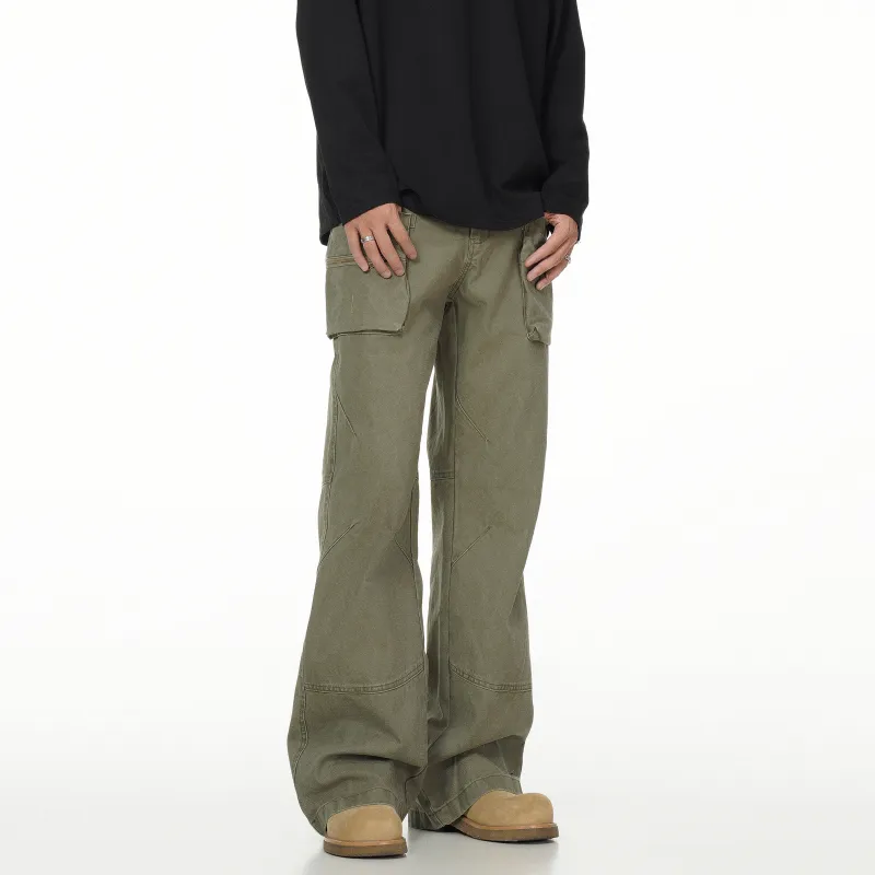 ONITSOP Casual Pants Unisex Army Green-3