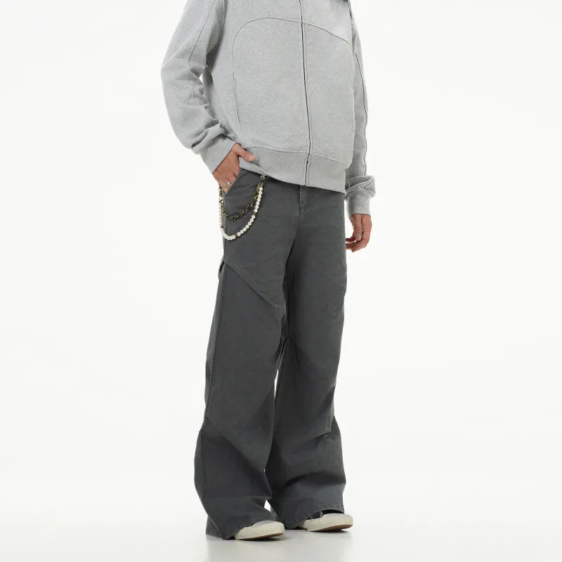ONITSOP Casual Pants Unisex Gray-5