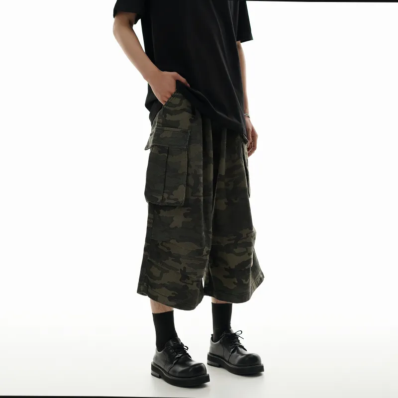 ONITSOP Cargo Shorts Unisex Camouflage-6