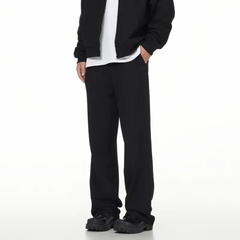 ONITSOP Commute Versatile Suit Pants With Cleanfit And Languid Comfort Unisex Black-4