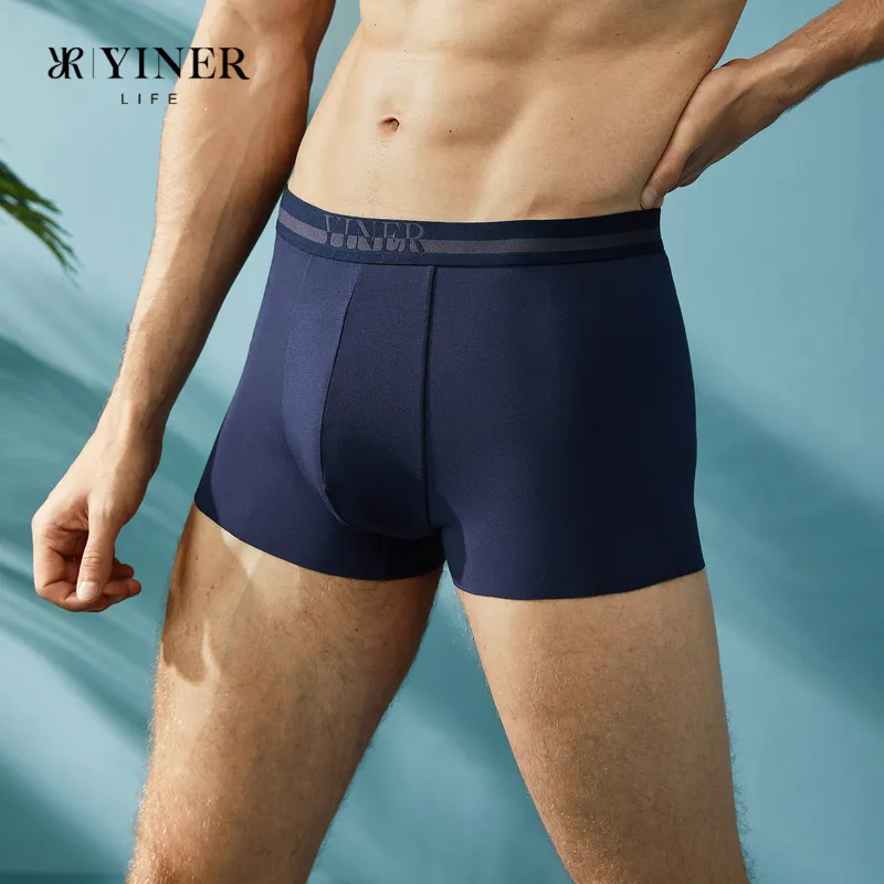 Yiner Life Solid Color Boxer Briefs Men's-7