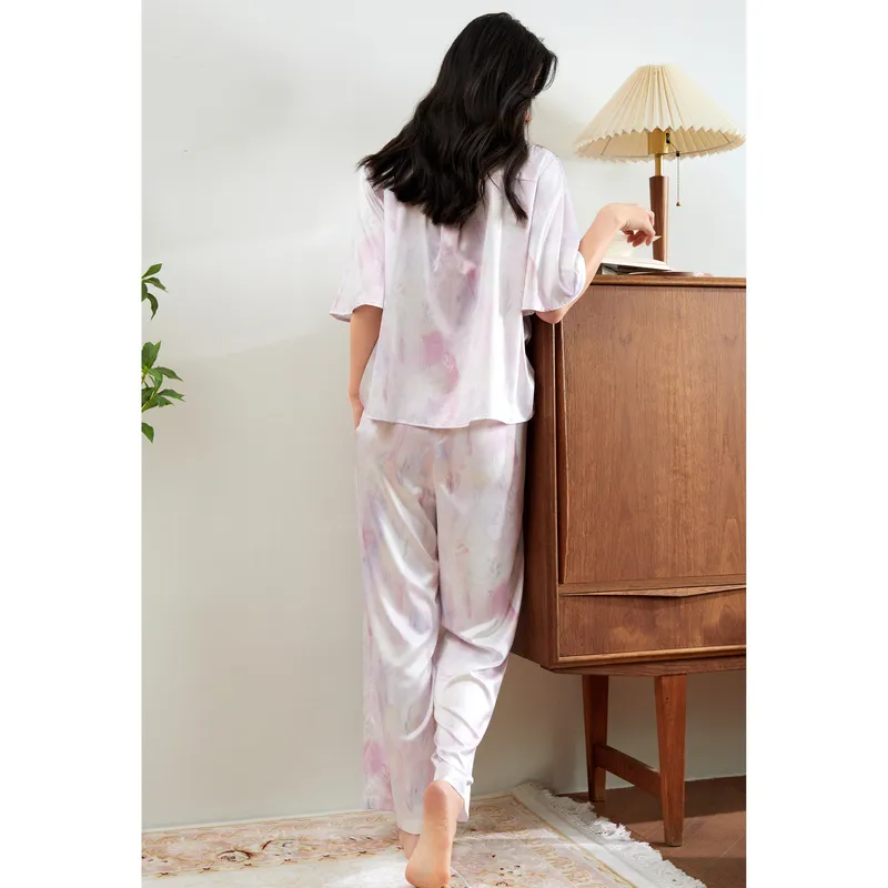 Yiner Life Pajama Set Women's Light Purple-1