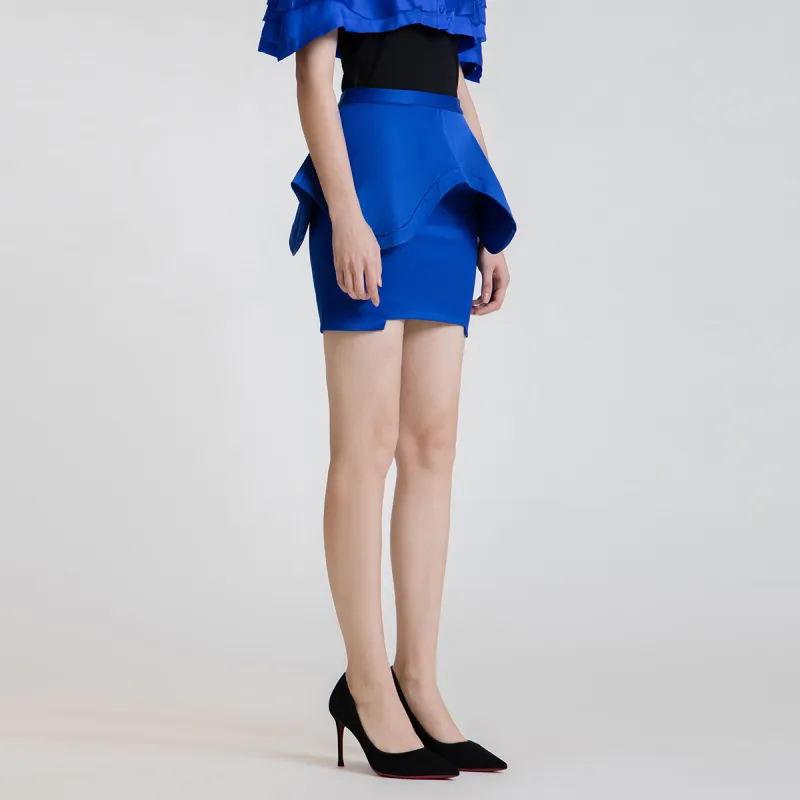 LIZZY Casual Short Skirts Women's Royal Blue-2