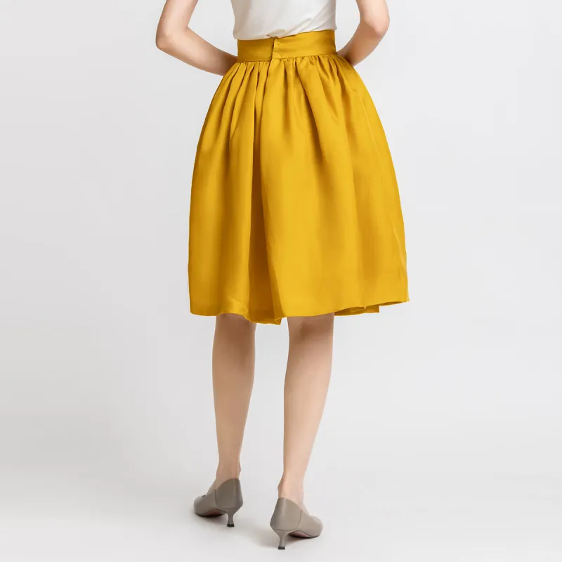 LIZZY Casual Short Skirts Women's Yellow-2
