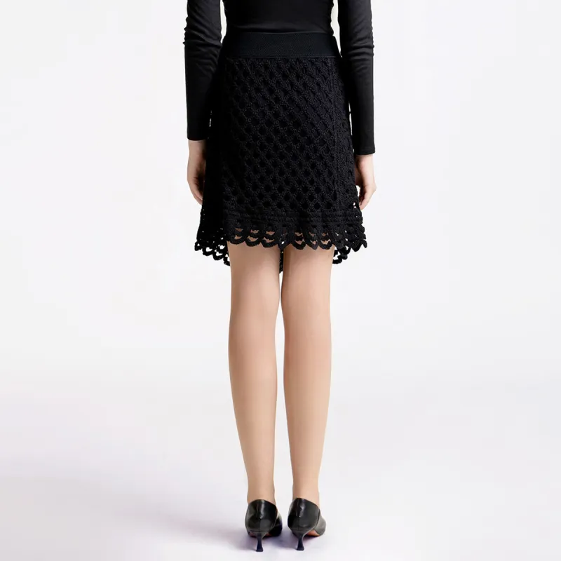 LIZZY Casual Short Skirts Women's Black-2