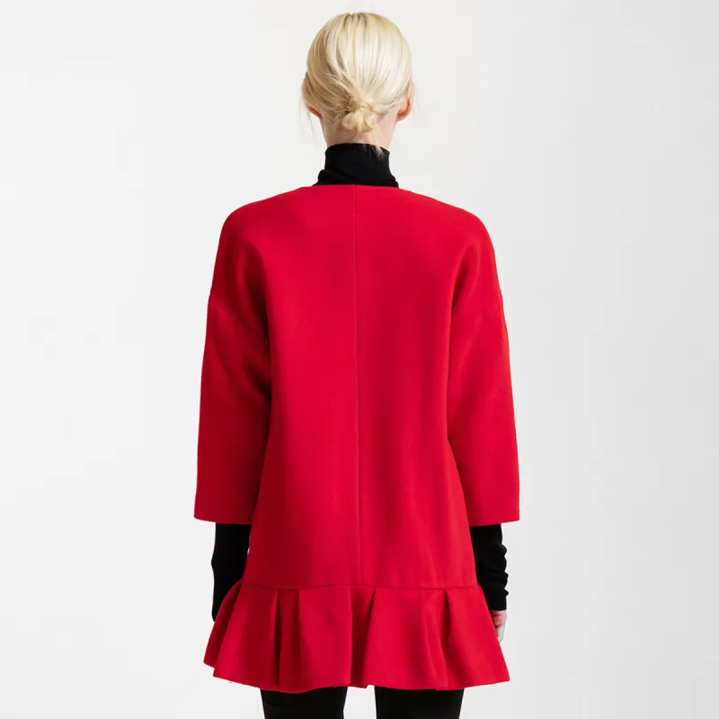 LIZZY Coats Women's Orange Red-1