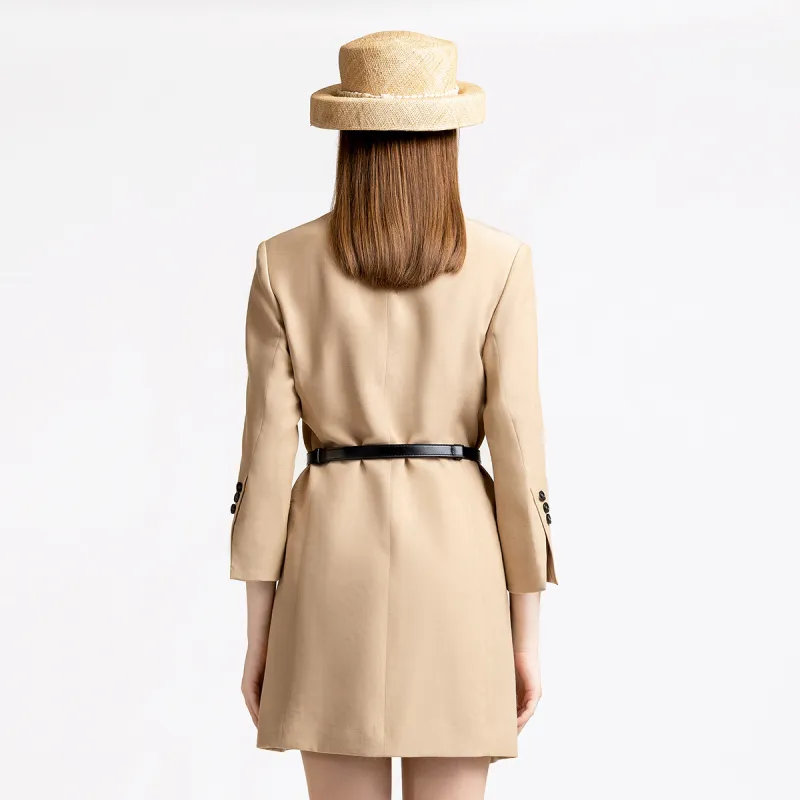 LIZZY Long Sleeved Dresses Women's Camel-1
