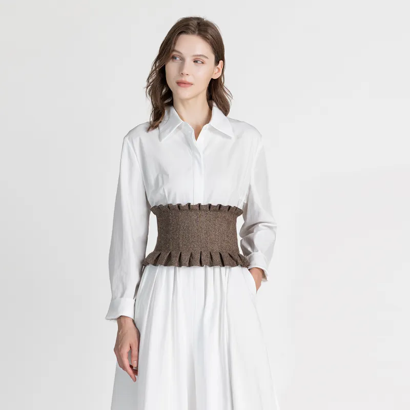 LIZZY Casual Short Skirts Women's Coffee-2