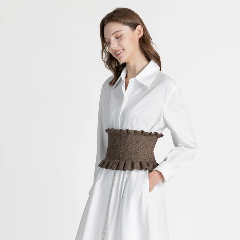 LIZZY Casual Short Skirts Women's Coffee-1