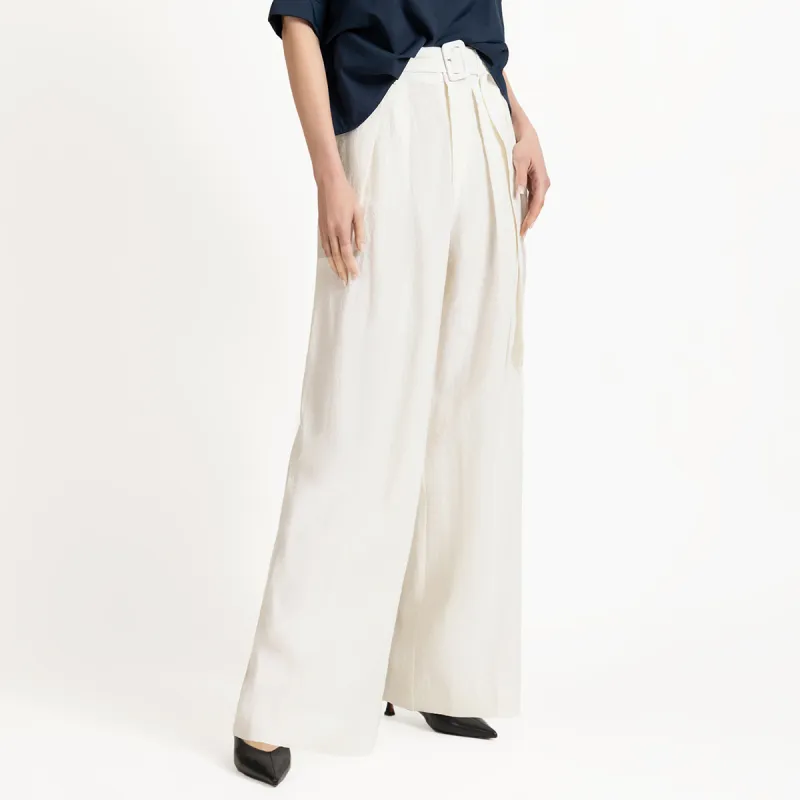 LIZZY Casual Pants Women's Ecru-2