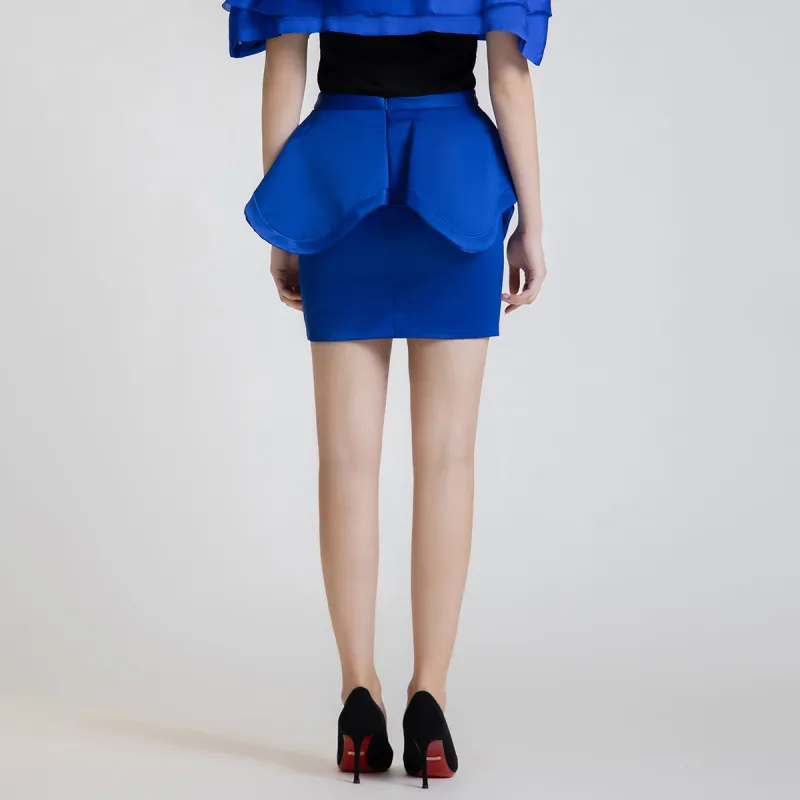 LIZZY Casual Short Skirts Women's Royal Blue-3