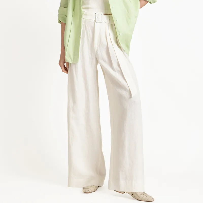 LIZZY Casual Pants Women's Ecru-1
