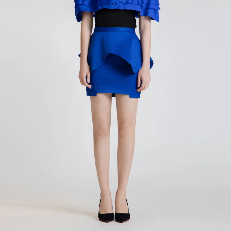 LIZZY Casual Short Skirts Women's Royal Blue-1