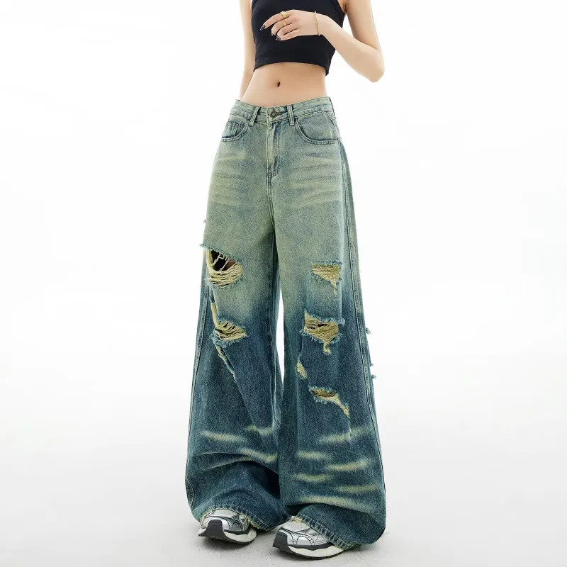 Ordifen Jeans Women's Vintage Blue-2