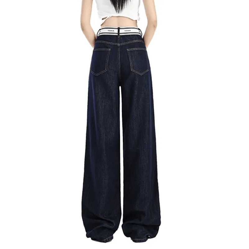 Ordifen Jeans Women's Denim Dark Blue-0