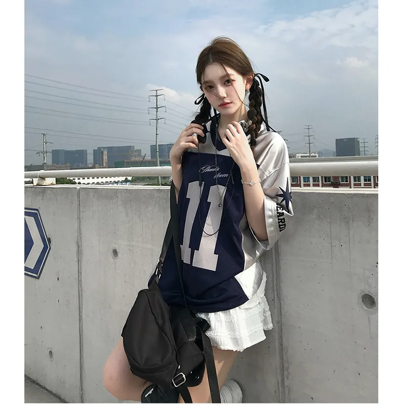 Ordifen Drop Shoulder Sleeve T Shirt Women's-8