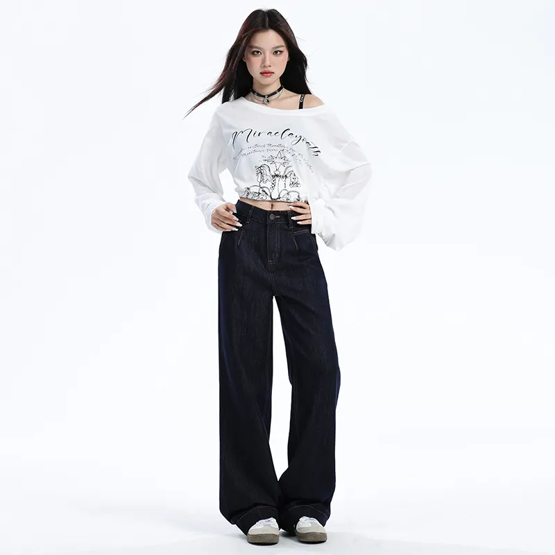 Ordifen Jeans Women's Dark Blue-2