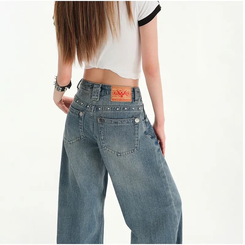 Ordifen Jeans Women's Lightning Blue-5
