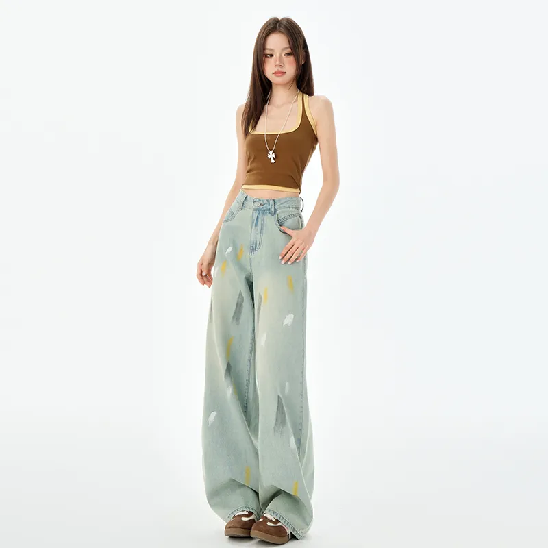 Ordifen Jeans Women's Elegant Green-6