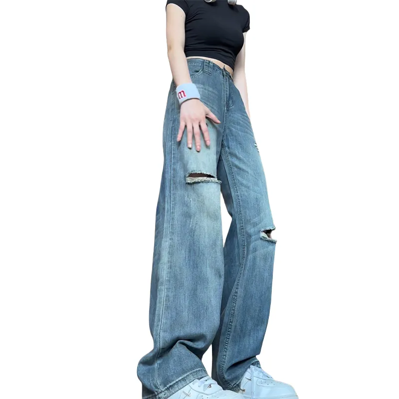 Ordifen Jeans Women's Light Blue-2