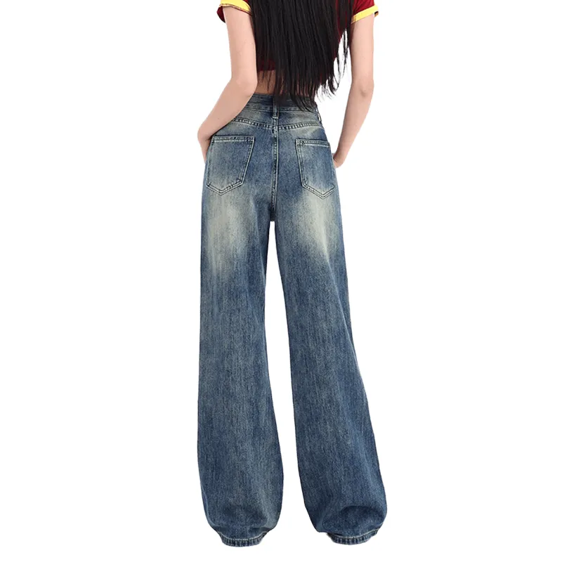 Ordifen Jeans Women's Vintage Blue-1