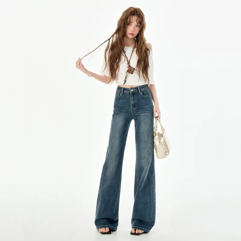 Ordifen Jeans Women's Vintage Blue-5
