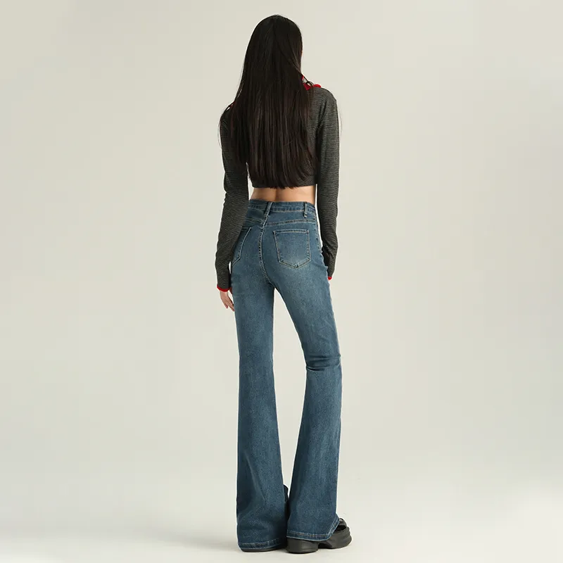 Ordifen YL Denim Bootcut Pants Women's-7