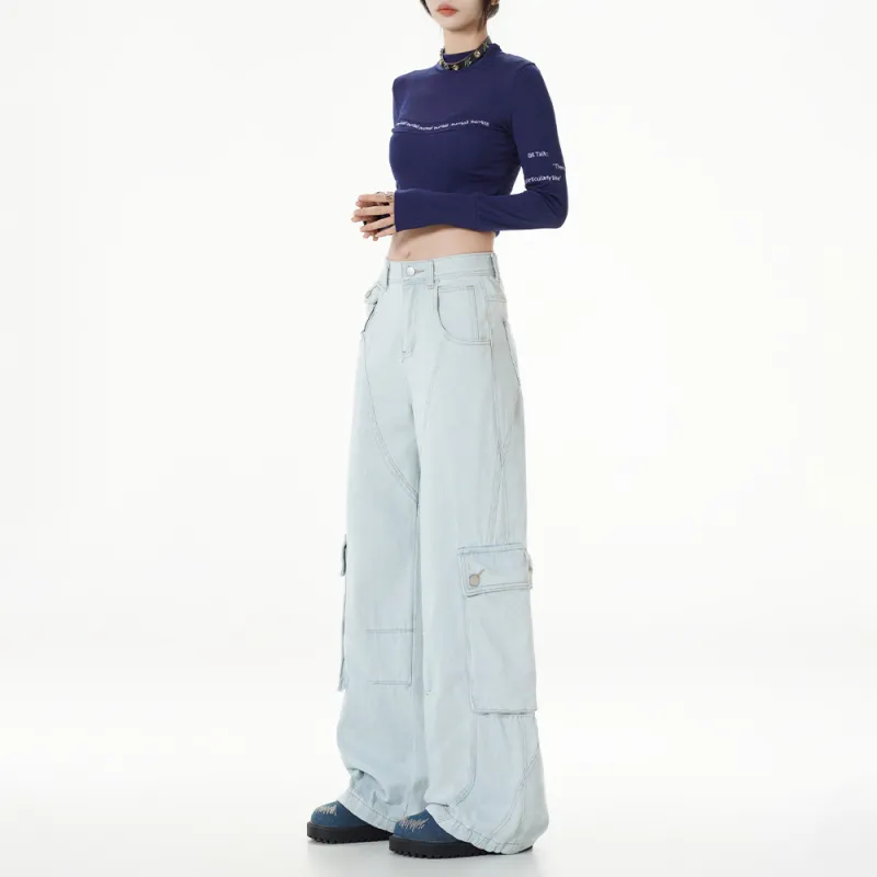 Ordifen Jeans Women's Light Blue-1