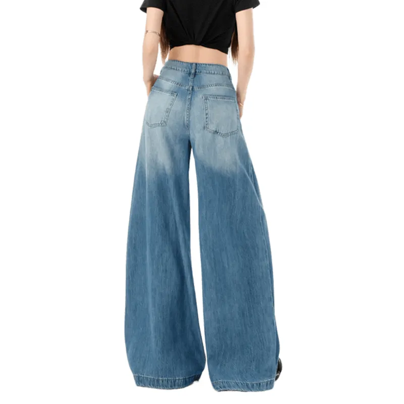 Ordifen Jeans Women's Washed Blue-5