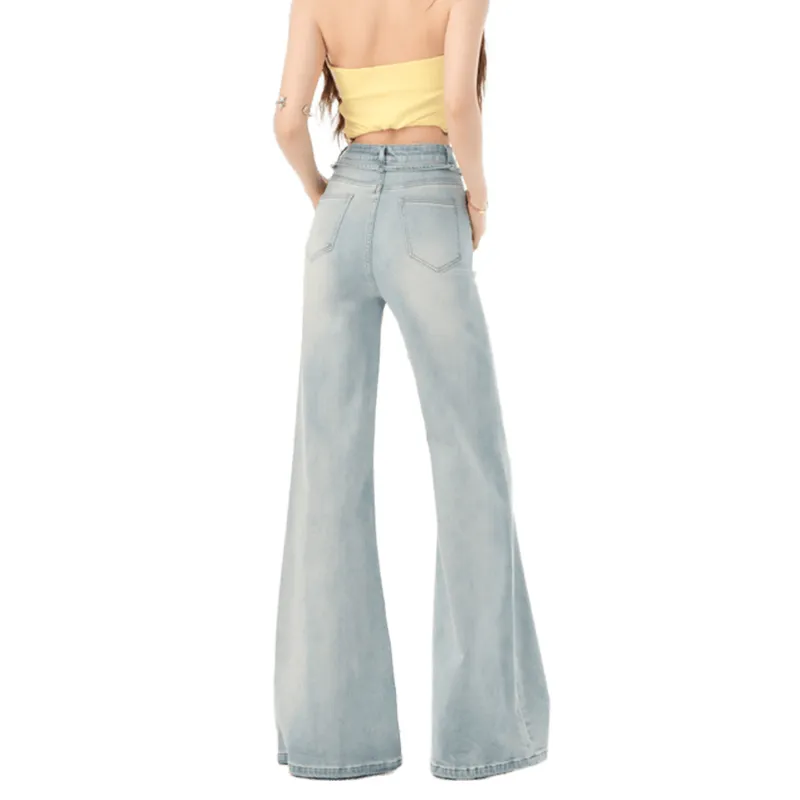 Ordifen Jeans Women's Washed Blue-1