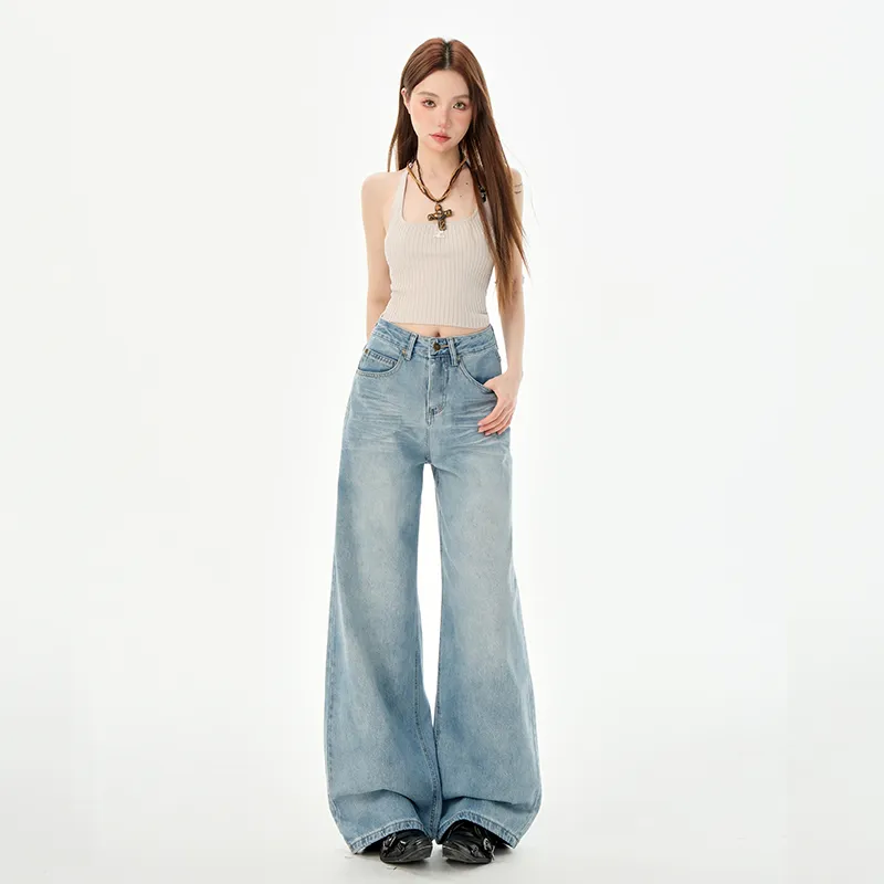 Ordifen Jeans Women's Light Blue-3