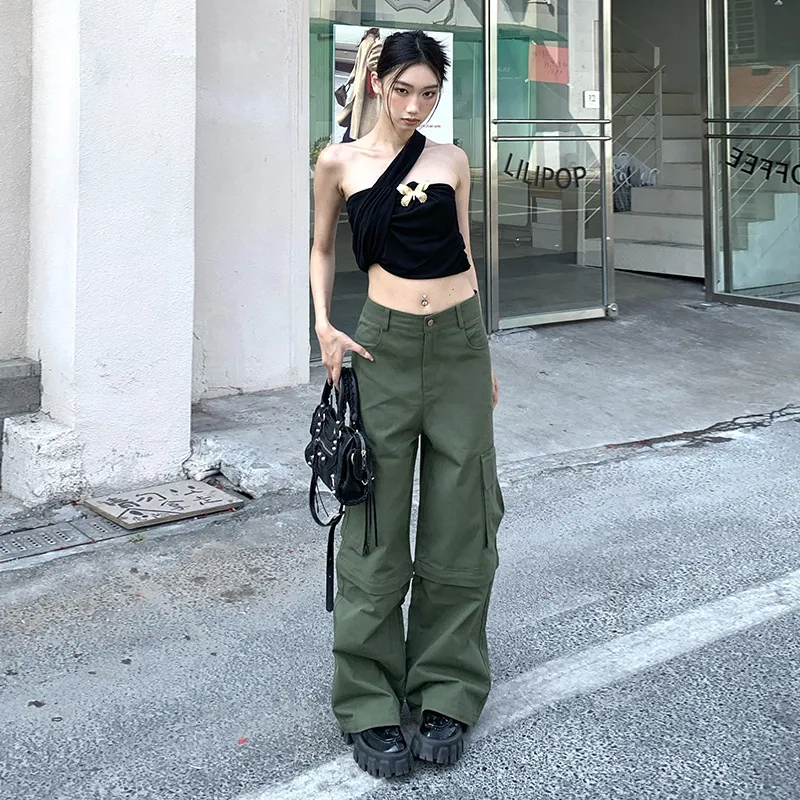 Ordifen Cargo Pants Women's Army Green-2