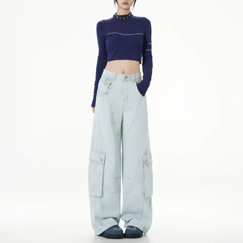 Ordifen Jeans Women's Light Blue-4