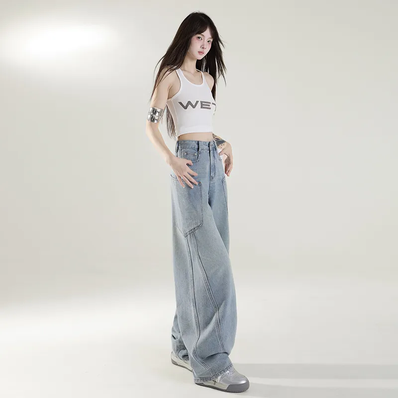 Ordifen Jeans Women's Light Blue-3