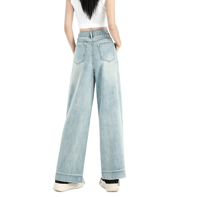 Ordifen Jeans Women's Light Blue-0