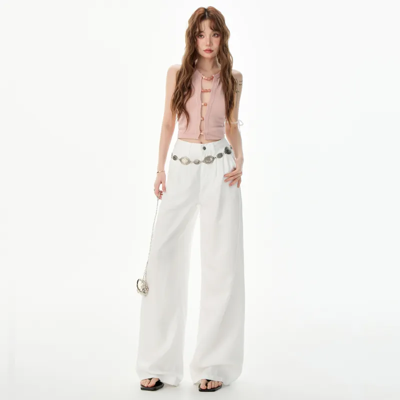 Ordifen Jeans Women's White-5