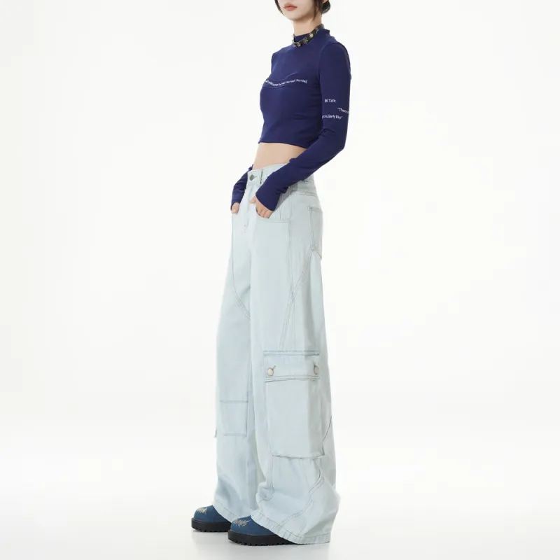 Ordifen Jeans Women's Light Blue-5