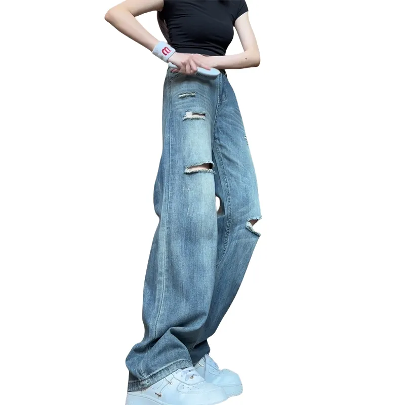 Ordifen Jeans Women's Light Blue-4