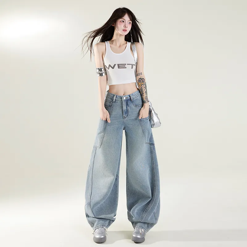 Ordifen Jeans Women's Light Blue-6