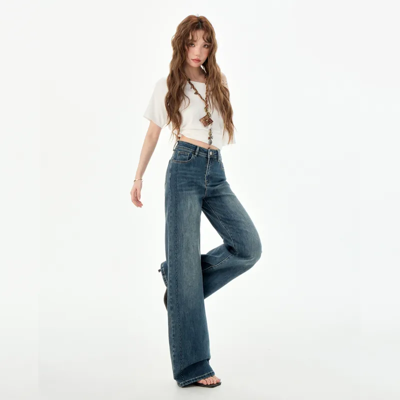 Ordifen Jeans Women's Vintage Blue-4