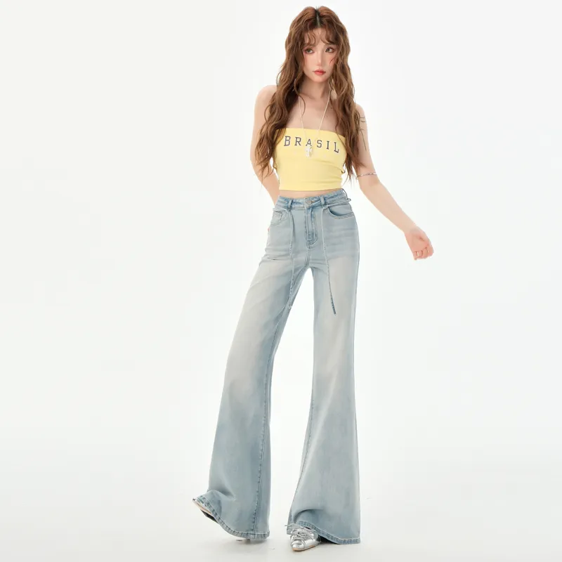 Ordifen Jeans Women's Washed Blue-3