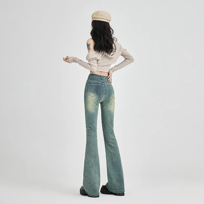 Ordifen YL Denim Bootcut Pants Women's-1
