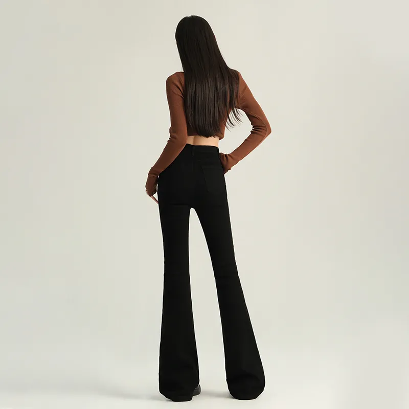 Ordifen YL Denim Bootcut Pants Women's-13