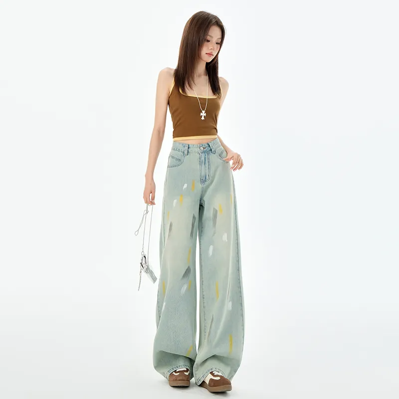 Ordifen Jeans Women's Elegant Green-2